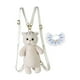 thumbnail image 3 of Mochila de peluche de gato, suave y ligera, ideal para uso diario en la calle. Encaje azul, 3 of 9