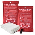 thumbnail image 1 of Fire Blankets Emergency for Home and Kitchen 39x39'' Fire Suppression Blanket, Cover the Fire Source and Isolate The Air, Fiberglass Fire Blanket for Home Safety, 1 of 6