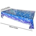 thumbnail image 2 of Bwiyojiz Home Decor Christmas Decorations 72" Holiday Products Christmas-themed Tablecloth for Decorating Kitchen and Dining Tables During The Season, Gifts for Mom, Blue, 2 of 5