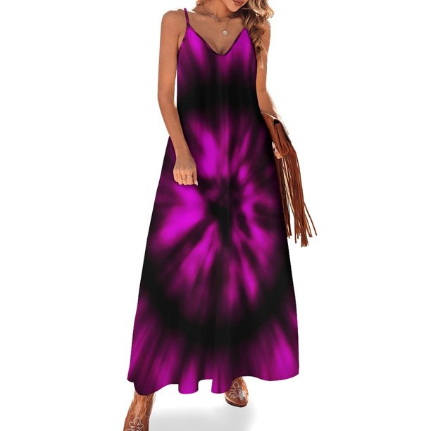 Vestido negro con efecto tie dye, estampado abstracto, sexy, maxivestido con tirantes, elegante, estilo bohemio, para playa, vestidos largos de verano con escote en V, vestidos de talla grande