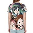 thumbnail image 2 of Characters My Hero Academia Women's T Shirts Round Neck Short-Sleeve Soft T-Shirt Summer Casual Tee Tops 3D Printing Tee Shirt, 2 of 6