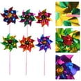 100pcs Colorful Pinwheel Toy Kids DIY Pinwheels Windmill Party Gifts