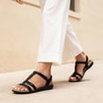 thumbnail image 7 of Women’s Comfort Sandals Lightweight Casual Walking Sandals with Adjustable Straps Cushioned Footbed & Flexible Outsole, 7 of 7