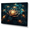 thumbnail image 2 of DESIGN ART Designart "Orange Sacred Lotus Floral Bloom Ii" Floral Lotus Wall Decor 32 in. wide x 16 in. high, 2 of 5