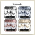thumbnail image 7 of PowerSellerUSA Window Curtain Valance, Country Rooster Decor for Kitchen and Living Room, Premium Buffalo Plaid Curtains, Perfect Valances for Windows, 58" W x 14" L, Navy Blue, 7 of 7