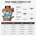 thumbnail image 5 of Gukieu Hawaiian Style Print Women's Sports Vest, Low-neck U-shaped Removable Pad Sports Bra for Yoga, Exercise, Dance-Large, 5 of 8