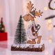 thumbnail image 3 of Árbol de Navidad para niños, hecho a mano, bricolaje, estéreo, madera, diseño de escena de árbol de Navidad, adornos navideños, caliente, 3 of 5