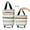 Wavy stripe, variant on Hovilon Shopping Cart with Wheels Tug,Foldable Grocery Carts Large Capacity Supermarket Tug Bag Home Portable Oxford Cloth Pull Rod Push Bag Utility Cart for Condo Apartment Picnic Beach Travel