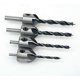 thumbnail image 2 of Hss Wood Drill Bit, For Wood Chamfer, 5 Flutes 3mm-6mm, 4Pcs, 2 of 5