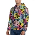 thumbnail image 2 of Hoodies for Men - abstractly colorful print A Long Sleeve Comfrt Men'S Fashion Hoodies & Sweatshirts, Sweatshirts for Men Hoodies Pullover Clothing Clothes with Pouch, 2 of 7
