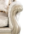 thumbnail image 5 of Paulo 85 Inch Sofa, Off White Fabric, Carved Silver Solid Wood Frame, 5 of 7