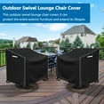 thumbnail image 4 of STARTWO Heavy Duty Swivel Chairs Cover Waterproof High-Quality Rotating Chair Protector,Black, 4 of 7