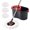 Regular Model (Small Size), variant on Spin Mop and Bucket with Wringer Set, 360° Spin Cleaning System, 61" Adjustable Stainless Steel Handle, 3 Microfiber Mop Refills, for Bathroom All Floor Cleaning