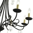 thumbnail image 6 of 40878-04-Livex Lighting-Daphne - 8 Light Large Chandelier-25 Inches Tall and 29.75 Inches Wide-Black/Antique Brass Finish    -Traditional Installation, 6 of 12