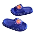 thumbnail image 4 of hengsof Toddler Boys' Light Up Slippers Cartoon Bear Light Up Sandals Non Slip Soft Sole Comfortable Casual Beach Pool Slippers, 4 of 5