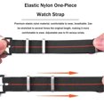 thumbnail image 7 of Nylon Elastic Watch Strap Parachute Style Watch Band 18mm 20mm 22mm Premium Striped Nylon One-Piece Watchband Smartwatch Band Replacement Strap for Men Women, 7 of 7