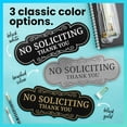 thumbnail image 5 of Premium No Soliciting Sign for House - Made in the USA (Small - 2" x 5", Black with Gold Letters), 5 of 6
