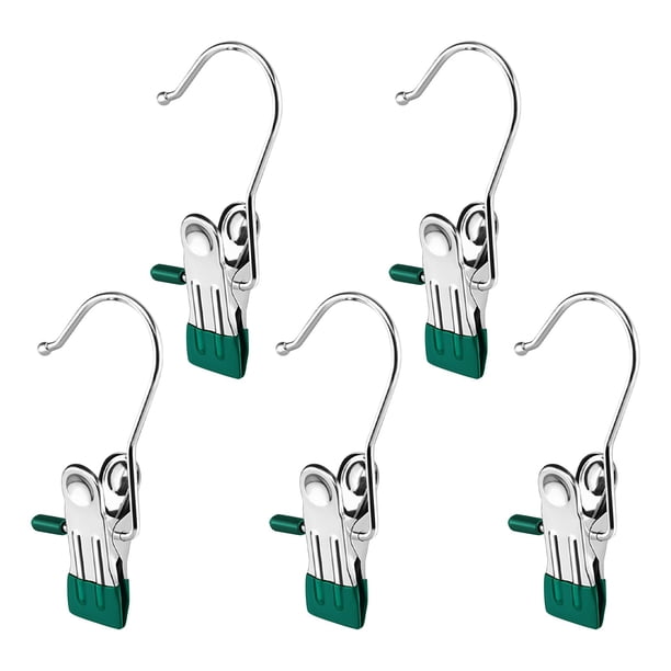 Precio sorpresa!Percha para botas para armario, ganchos para la colada con clips, perchas multifuncionales portátiles con un solo clip, ahorro de espacio para vaqueros, sombreros, botas altas, toalla