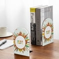 thumbnail image 5 of Lsque World Travel3 Printed Wood Bookends,Non-Skid Bookend for Shelves,Heavy Duty Support Bookends,Non-Slip Foam Pads for Office, Home, and Library,1 Pair, 5 of 8