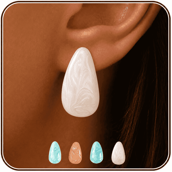 Eclipton® Lightweight Teardrop 14K Gold Plated Earrings for Women, Elegant Jewelry Gift for Women’s Daily Wear