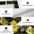 thumbnail image 6 of Yellow Black Outdoor Rug for Patio/Deck/Porch, Non-Slip Large Area Rug 4 x 6 Ft, Modern Abstract Art Botanical Indoor Outdoor Rugs Washable Area Rugs, Reversible Camping Rug Carpet Runner, 6 of 8