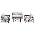 thumbnail image 3 of Costway 2PCS Patio Rocking Chairs Sofa W/6"  Thick Cushions Armrest Garden Beige, 3 of 6