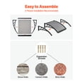 thumbnail image 5 of KFFKFF Door Awning 24 x 24 in, Outdoor Window Canopy with Drainage & ABS Bracket, Weather Protection for Rain, Snow, and Sun, Polycarbonate Cover for Porch or Patio, Smoky Gray, 5 of 9