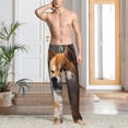 thumbnail image 3 of Cauagu Regal Shiba Inu Mens Pajama Pants Sleep & Lounge Pants,PJ Bottoms with Pockets-Medium, 3 of 7
