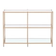 thumbnail image 2 of Scoles 2-Shelf Glass Top Console Table, Champagne, 2 of 5