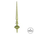 thumbnail image 2 of Vickerman M183473G 18 in. Lime Glitter Cupola Finial Ornament  2 per Bag, 2 of 3