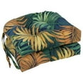 thumbnail image 3 of Blazing Needles 16-inch Polyester Patterned Outdoor U-shaped Chair Cushions (Set of 2), 3 of 4