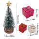 thumbnail image 3 of Mini árbol de Navidad con simulación de escena decorativa, regalo para árbol de Navidad, escena plegable y portátil, base de madera, diseño de 2 niveles, para dormitorio, materiales de alta, 3 of 9