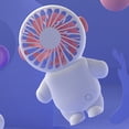 thumbnail image 4 of Ventilador portátil de mano,Ventilador portátil de mano 3 velocidades ajustable verano,Mini ventilador Ventilador personal Horas de escritorio recargables,ventilador de mano con batería, 4 of 8