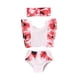 thumbnail image 2 of Augper Toddler Baby Girls Floral Swimwear Ruffle SwimSuit Bathing Suit Beach Wear Set, 2 of 9