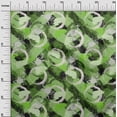thumbnail image 3 of oneOone Polyester Spandex Green Fabric Abstract Fabric For Sewing Printed Craft Fabric By The Yard 56 Inch Wide, 3 of 5
