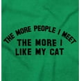 thumbnail image 2 of The More I Like My Cat Introvert Joke Men's Graphic T Shirt Tees Brisco Brands S, 2 of 6