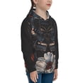 thumbnail image 3 of Kdxio Midnight Butterfly Floral Dream Pattern Boys Athletic Unisex Boys Girls Hoodie with Pocket Sweatshirts-Medium, 3 of 6