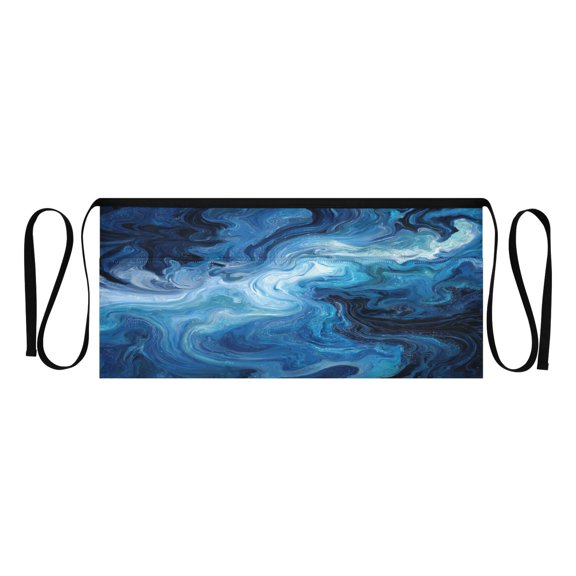 IAUYY Waiter's Apron with 3 Pockets Waterproof Adjustable Cooking Aprons for Kitchen for Woodworkers Artists and Gardening Gifts for Women Van Gogh Style