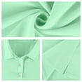 thumbnail image 6 of JULMCOMO Polo Shirts for Men Collared 3 Buttons Short Sleeve Lightweight Regular Fit Casual Golf Shirt Comfy Classic Tees Mint Green S, 6 of 9