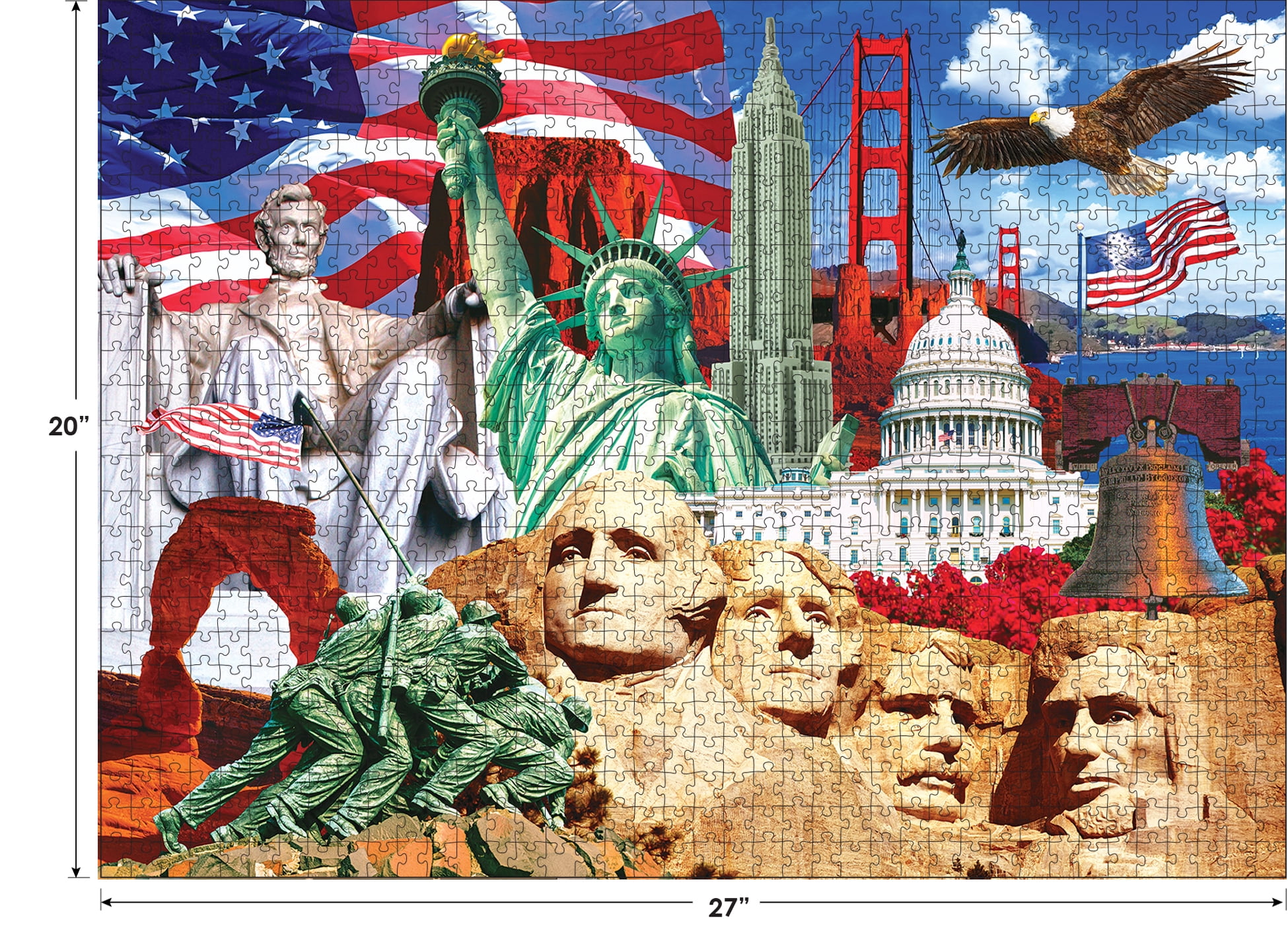 Cra-Z-Art 1000-Piece United States of America Adult Jigsaw