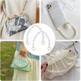 thumbnail image 5 of Pearl Bag Straps 2pcs 12 Inch Decorative Purse Extender Irregular White Pearl Beaded Bag Chain with Golden Rings Clasps Replacement Straps for DIY Handbag Wallet Clutch Tote Phone Case, 5 of 5