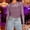 A_ Purple, variant on Womens Mesh Tops Lace Shirts Long Sleeve Crew Neck Sexy Sparkly See Through Blouses Tee Party Club Night Purple XXL