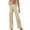 Beige, variant on Timegrad Cargo Pants Women High Waisted Straight Leg Streetwear Solid Color Loose Trousers with Pockets
