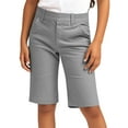 thumbnail image 2 of Bermuda Shorts for Girls Dressy Casual High Waisted Summer Long Shorts with Pockets 2025 Trendy Straight Leg Short Pants, 2 of 7