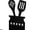 Black Spatula Bookend, variant on REGALWOVEN Decorative Metal Bookends with Hollow Tree Design, Book Ends Shelves, Non-Skid Bookshelf Black Eiffel Tower Bookend 7.9"L x 4.3"W x 6.7"H