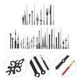 thumbnail image 6 of Raindrops 14 Sets Black Plastic Clock Hands for Clock Works Replacement in Square and Round Shapes for Watchmakers, 6 of 8