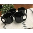 thumbnail image 3 of OT Classic Round Stoneware Coffee Mugs, Family Ceramic Cup for Coffee, Tea, Cocoa and Mulled Drinks, (4, Black), 3 of 3