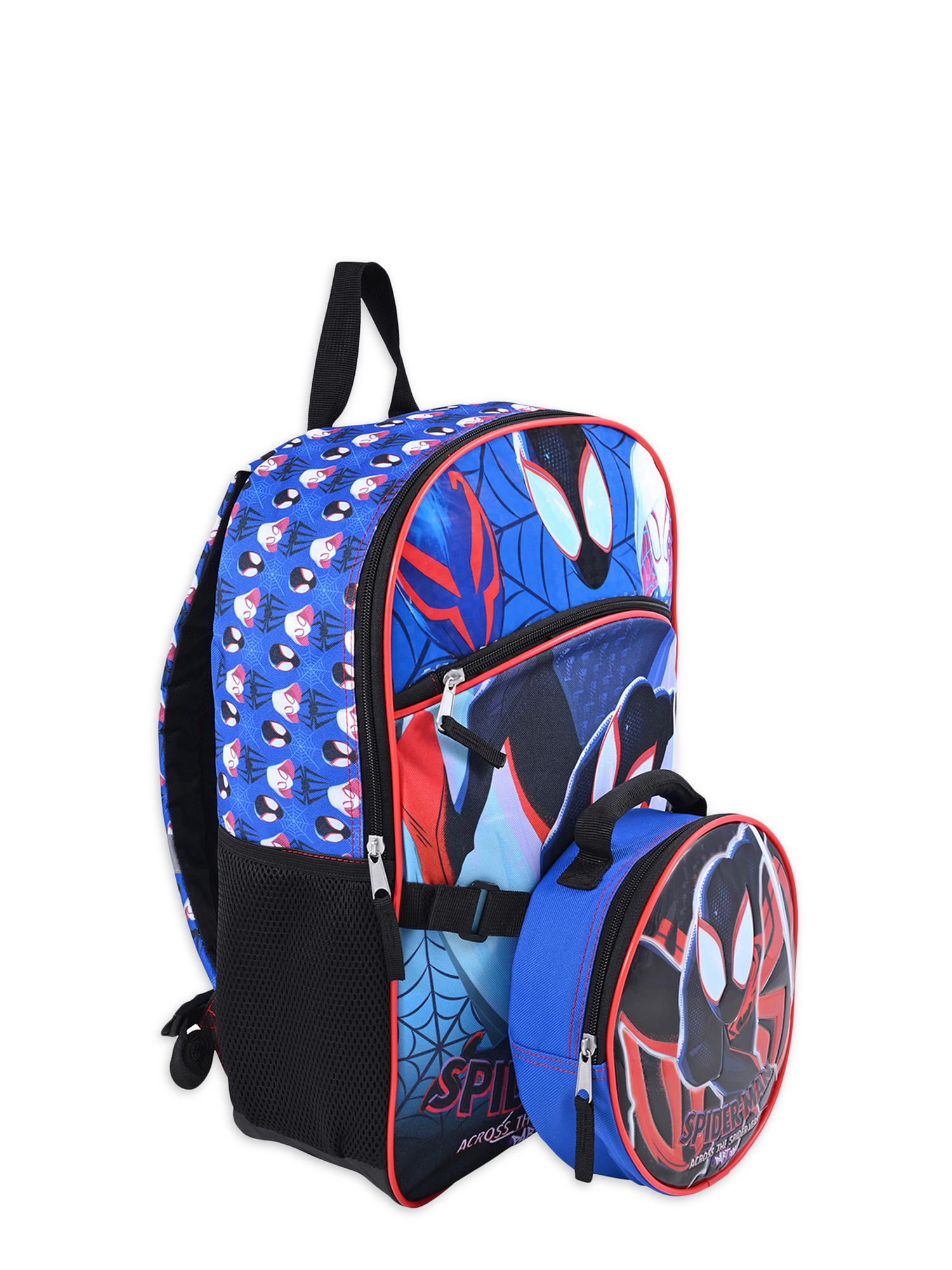 Marvel Spider-Man Across the Spider-Verse Boys 17" Laptop Backpack 2-Piece Set with Lunch Bag, Black Blue - image 5 of 9