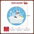 thumbnail image 4 of Bingfone Christmas Tree Skirt Mat Christmas Decoration Interior 30"-Collie In Bathtub, 4 of 8