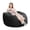 Black, variant on QinaQin 4-Foot Giant Beanbag Chair, Suitable for Adults and Teenagers, Foam-Filled, Velvet Fabric, Round and Soft Beanbag Sofa, a Must-Have for Living Room
